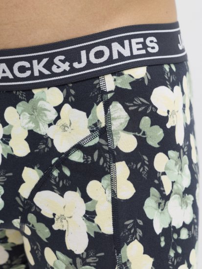 Jack & Jones Acray Flower Boxers 3-Pack Black/Navy - Undertøj og badetøj - Badetøj og Undertøj i store størrelser 