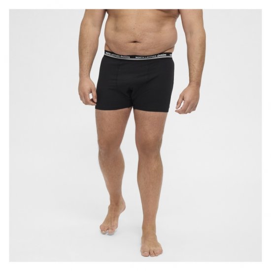 North Latitude 5-Pack Boxershorts Black - Boxershorts - Boxershorts til Store Mænd