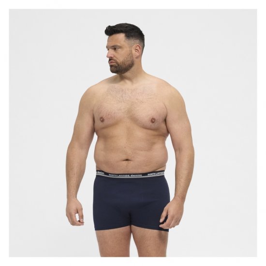 North Latitude 5-Pack Boxershorts Navy - Boxershorts - Boxershorts til Store Mænd