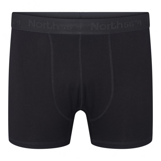 North Latitude Bamboo 2-Pack Trunks Black - Boxershorts - Boxershorts til Store Mænd