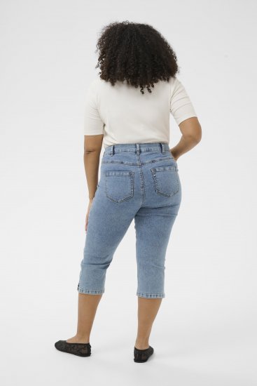 Kaffe Curve Vilana Capri Jeans Washed Blue - Skinny - 