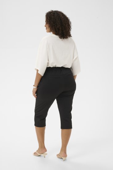Kaffe Curve Jenna Capri Pants Black - Bukser - 