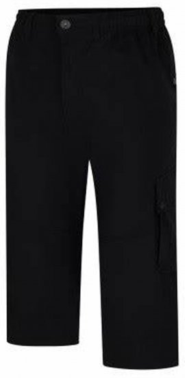 Espionage TR062 Ripstop 3/4 Cargp Trousers Black - Cargobukser til mænd i store størrelser - Cargobukser til mænd i store størrelser