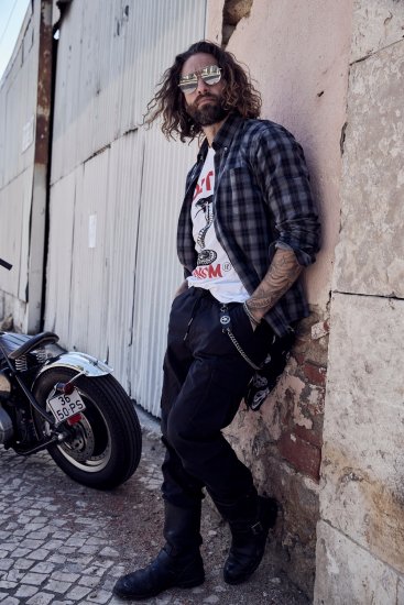 JP1880 Cargo Trousers with Many Pockets Stretchy Black - Jeans og bukser - Herrejeans og bukser i store størrelser W40-W70