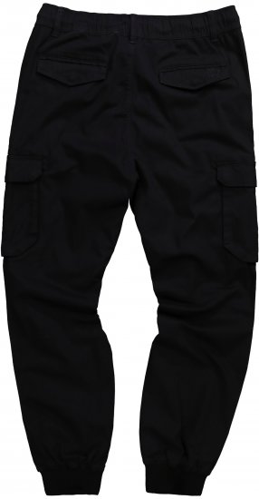 JP1880 Cargo Trousers with Many Pockets Stretchy Black - Jeans og bukser - Herrejeans og bukser i store størrelser W40-W70