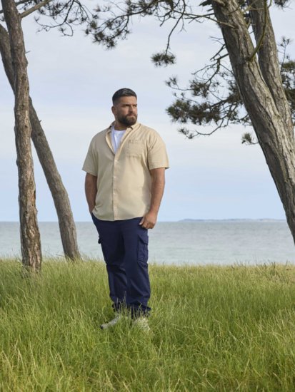 North Latitude 51141 Stretch Cargo Pants Navy - Jeans og bukser - Herrejeans og bukser i store størrelser W40-W70