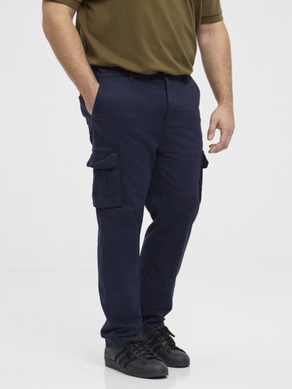 North Latitude 51141 Stretch Cargo Pants Navy - Jeans og bukser - Herrejeans og bukser i store størrelser W40-W70