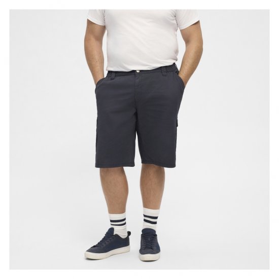 North Latitude Cargo Shorts Navy Blue - Shorts - Shorts i store størrelser - W40-W60