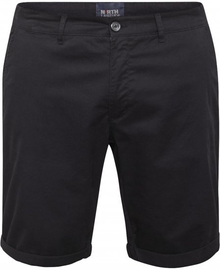 North Latitude 61147 Chinoshorts Sort - Shorts - Shorts i store størrelser - W40-W60