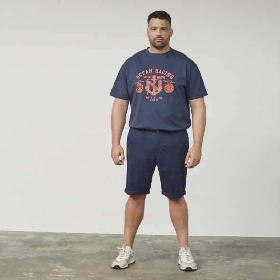 North Latitude 61147 Chino-shorts Marineblå - Shorts - Shorts i store størrelser - W40-W60