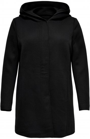 Only Carmakoma Sedona Light Coat Black - Vinterfrakker - 