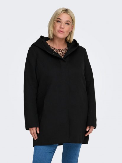 Only Carmakoma Sedona Light Coat Black - Vinterfrakker - 