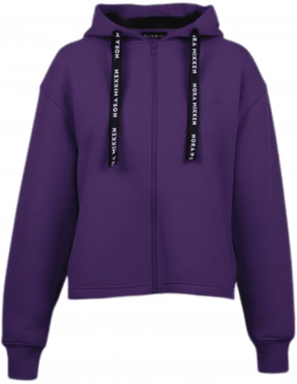 Nora Mikken GERTRUD Cropped Hoodie Purple - DAMETØJ XS-XXL - Casual dametøj – XS til XXL