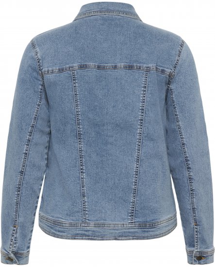 Kaffe Curve Vilana Denim Jacket Washed Blue - Jeansjakker - 