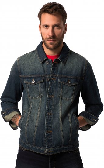 JP1880 Denim Jacket Dark Blue Denim - Jakker - Jakker i store størrelser, 2XL- 12XL