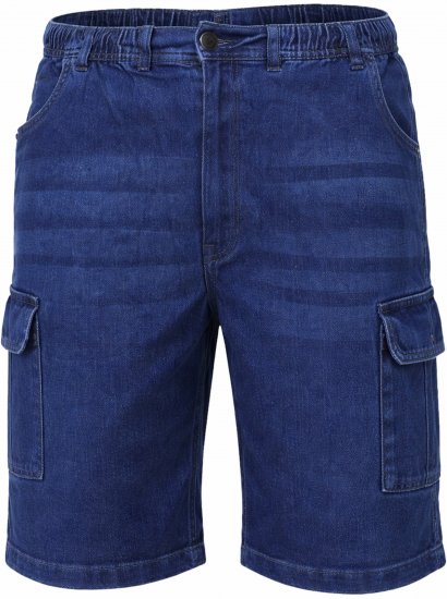Espionage ST063 Denim Cargo Shorts Blue - Shorts - Shorts i store størrelser - W40-W60