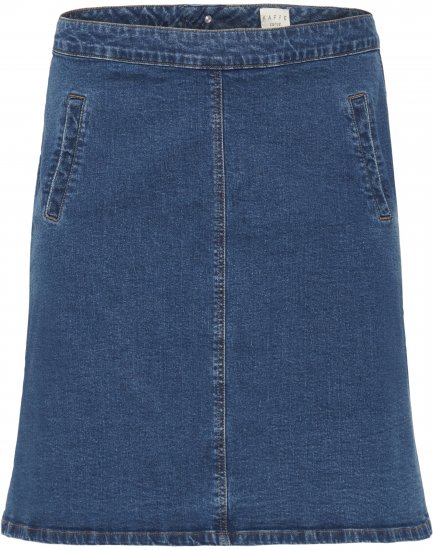 Kaffe Curve Leni Denim Skirt Blue - Nederdele - 