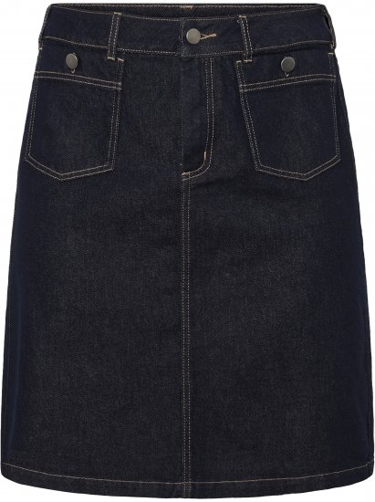 Kaffe Curve Roria Denim Skirt Dark Blue - Nederdele - 