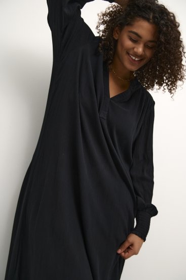 Kaffe Curve Miriam Ami Kjole Sort - Kjoler - 