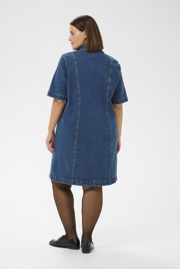 Kaffe Curve Leni Denimkjole Blå - Kjoler - 