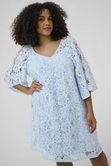 Kaffe Curve Lucy Dress Nantucket Breeze Blue - Midikjoler - 