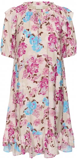 Kaffe Curve Hayley Dress Multi Color Flower - Midikjoler - 