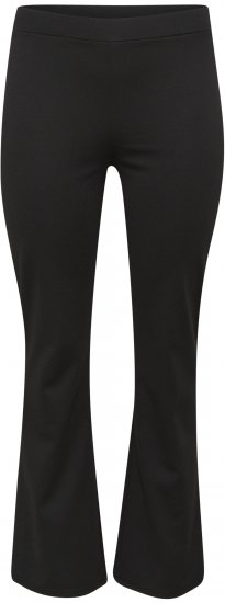 Kaffe Curve Jenna Leggings med Udsvingede Ben Sort - Jeans & Bukser i Store Størrelser – Plus Size - 