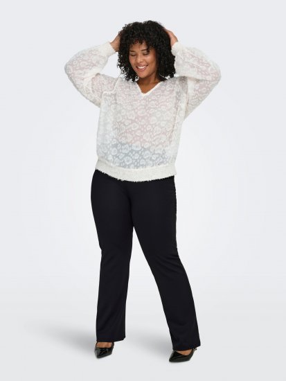 Only Carmakoma Pever Flared Pants Black - Bukser - 