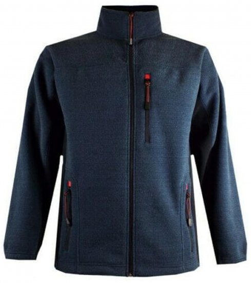 Espionage FL029 Fleece Sweatjacket Navy - Sportstøj & outdoor - Sportstøj i store størrelser til mænd
