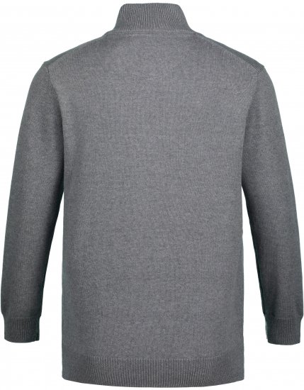 JP1880 Sweater Quarter Zipper Grey - Trøjer og hættetrøjer - Trøjer og Hættetrøjer i store størrelser - 2XL-14XL