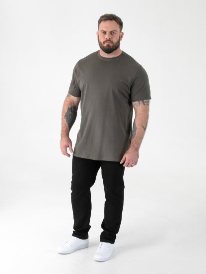 D555 Flyers Crew Neck T-shirt Khaki - T-shirts - T-shirts i store størrelser - 2XL-14XL