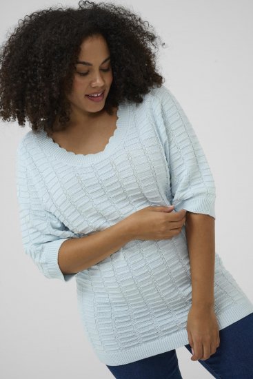 Kaffe Curve Lotia Pullover Nantucket Breeze Blue - Striktrøjer - 