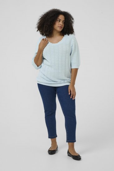 Kaffe Curve Lotia Pullover Nantucket Breeze Blue - Striktrøjer - 