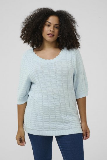 Kaffe Curve Lotia Pullover Nantucket Breeze Blue - Striktrøjer - 
