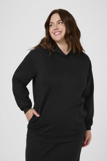 Kaffe Curve Annita Sweatshirt Black - Hættetrøjer - 