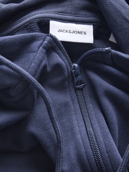 Jack & Jones College Logo Hoodie Navy - Trøjer og hættetrøjer - Trøjer og Hættetrøjer i store størrelser - 2XL-14XL