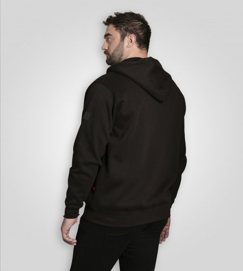 Duke Southampton Brooklyn Chest Print Full Zip Hoodie Black - Trøjer og hættetrøjer - Trøjer og Hættetrøjer i store størrelser - 2XL-14XL