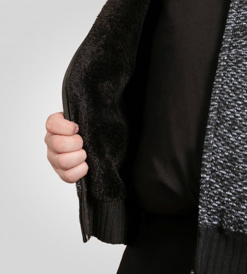 Duke Fareham Bonded Sherpa Lining Knitted Hoodie Grey - Trøjer og hættetrøjer - Trøjer og Hættetrøjer i store størrelser - 2XL-14XL