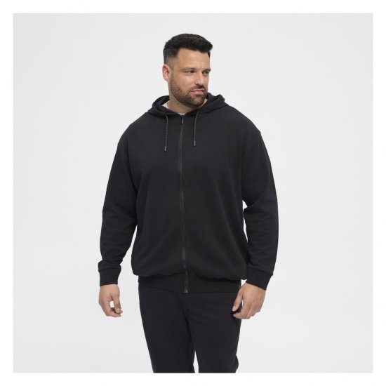 North Latitude Full Zip Hoodie Black - Trøjer og hættetrøjer - Trøjer og Hættetrøjer i store størrelser - 2XL-14XL