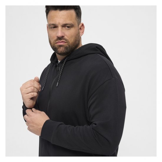 North Latitude Full Zip Hoodie Black - Trøjer og hættetrøjer - Trøjer og Hættetrøjer i store størrelser - 2XL-14XL