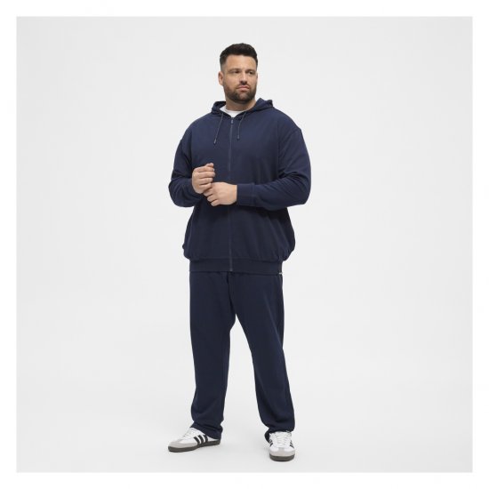 North Latitude Full Zip Hoodie Navy - Trøjer og hættetrøjer - Trøjer og Hættetrøjer i store størrelser - 2XL-14XL