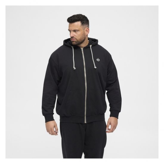 North Latitude Cardigan Hoodie Black - Trøjer og hættetrøjer - Trøjer og Hættetrøjer i store størrelser - 2XL-14XL