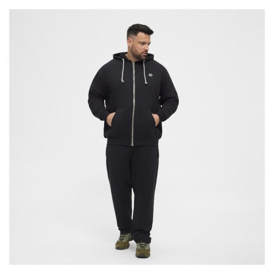 North Latitude Cardigan Hoodie Black - Trøjer og hættetrøjer - Trøjer og Hættetrøjer i store størrelser - 2XL-14XL