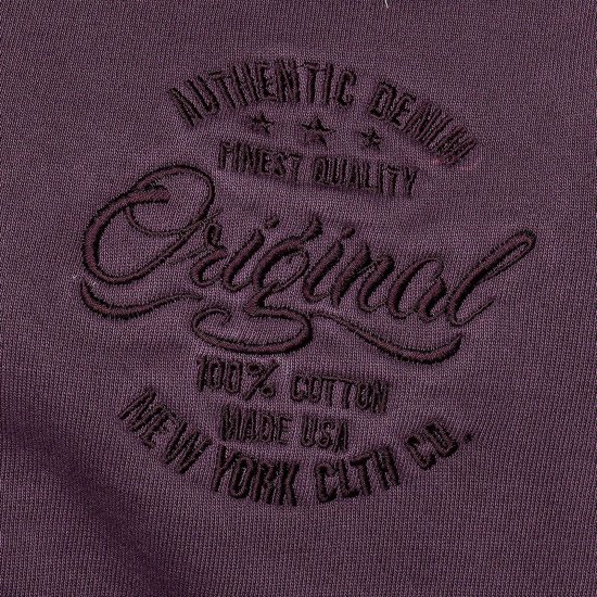 Kam Jeans 7082 Garment DYE with Zipper Hoodie Purple - Trøjer og hættetrøjer - Trøjer og Hættetrøjer i store størrelser - 2XL-14XL