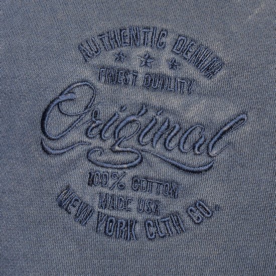 Kam Jeans 7082 Garment DYE with Zipper Hoodie Vintage Indigo - Trøjer og hættetrøjer - Trøjer og Hættetrøjer i store størrelser - 2XL-14XL