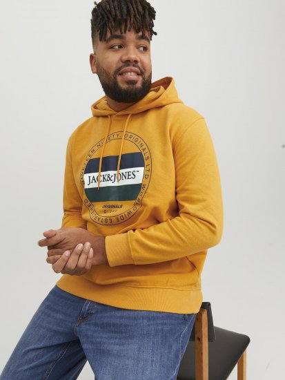 Jack & Jones Codyy Hoodie Yellow - Trøjer og hættetrøjer - Trøjer og Hættetrøjer i store størrelser - 2XL-14XL