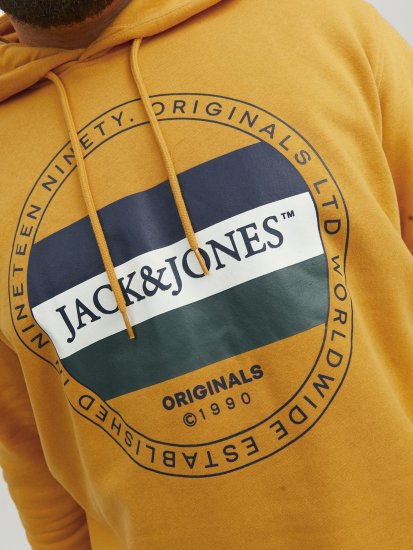 Jack & Jones Codyy Hoodie Yellow - Trøjer og hættetrøjer - Trøjer og Hættetrøjer i store størrelser - 2XL-14XL