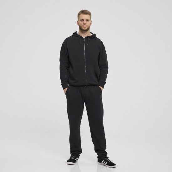 North Latitude Denim Hooded Full-Zip Sweatshirt Black TALL - TALL trøjer - 