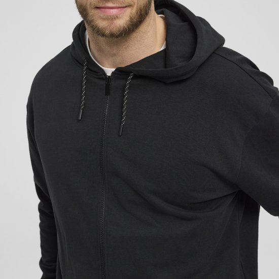 North Latitude Denim Hooded Full-Zip Sweatshirt Black TALL - TALL trøjer - 