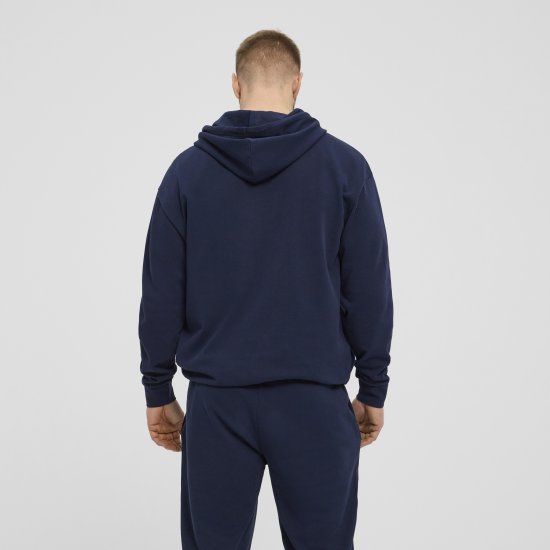 North Latitude Denim Hooded Full-Zip Sweatshirt Navy TALL - TALL trøjer - 